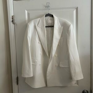 The Frankie Shop Nessi Double-Breasted Blazer